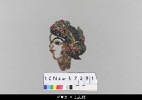 藏品(中國湖北皮影戲偶頭-旦)的圖片